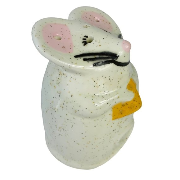 Vintage Whimsical Mouse Parmesan Cheese Shaker Ceramic Condiment Sunday Dinner - Picture 7 of 12